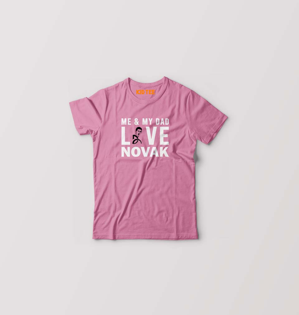 Love Novak Djokovic Tennis Kids T-Shirt for Boy/Girl-Pink-Ektarfa.online