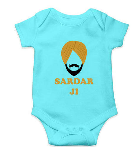 Sardar JI Kids Romper For Baby Boy/Girl-Sky Blue-Ektarfa.online