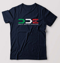 Load image into Gallery viewer, Daily Driven Exotics (DDE) T-Shirt for Men-Navy Blue-Ektarfa.online
