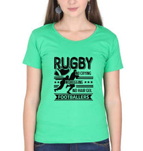 Load image into Gallery viewer, Rugby T-Shirt for Women-Flag Green-Ektarfa.online

