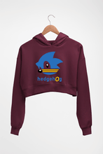 Load image into Gallery viewer, Sonic Crop HOODIE FOR WOMEN-Maroon-Ektarfa.online
