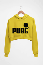 Load image into Gallery viewer, PUBG Crop HOODIE FOR WOMEN-Mustard yellow-Ektarfa.online
