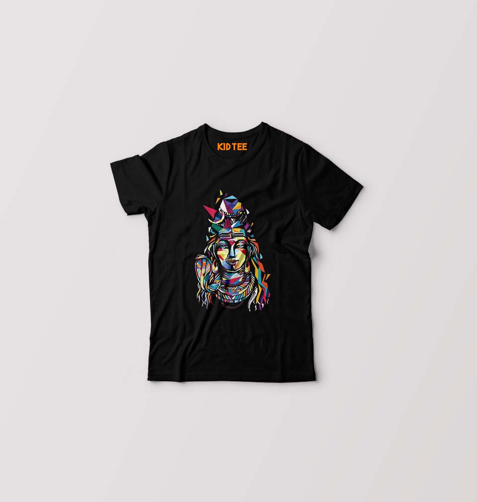 Shiv Kids T-Shirt for Boy/Girl-Black-Ektarfa.online