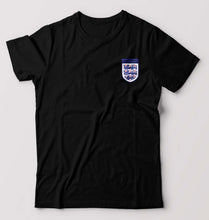 Load image into Gallery viewer, England Football T-Shirt for Men-S(38 Inches)-Black-Ektarfa.online
