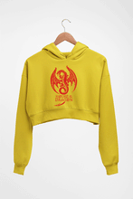 Load image into Gallery viewer, House of the Dragon (GOT) Crop HOODIE FOR WOMEN-Mustard Yellow-Ektarfa.online
