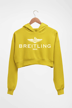 Load image into Gallery viewer, Breitling Crop HOODIE FOR WOMEN-Mustard Yellow-Ektarfa.online
