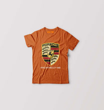 Load image into Gallery viewer, Porsche Logo Kids T-Shirt for Boy/Girl-Orange-Ektarfa.online
