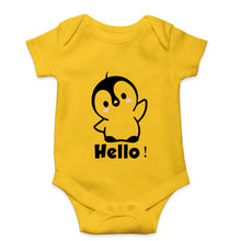 Load image into Gallery viewer, Penguin Hello Kids Romper For Baby Boy/Girl-0-5 Months(18 Inches)-Yellow-Ektarfa.online
