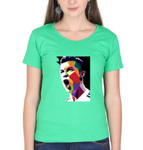 Load image into Gallery viewer, Cristiano Ronaldo CR7 T-Shirt for Women-Flag Green-Ektarfa.online
