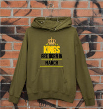 Load image into Gallery viewer, Kings Are Born In March Unisex Hoodie for Men/Women-Olive Green-Ektarfa.online

