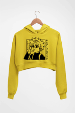 Load image into Gallery viewer, Killua Zoldyck Crop HOODIE FOR WOMEN-Mustard Yellow-Ektarfa.online
