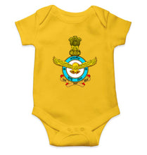 Load image into Gallery viewer, Indian Air Force Army Kids Romper Kids Romper For Baby Boy/Girl-0-5 Months(18 Inches)-Yellow-Ektarfa.online
