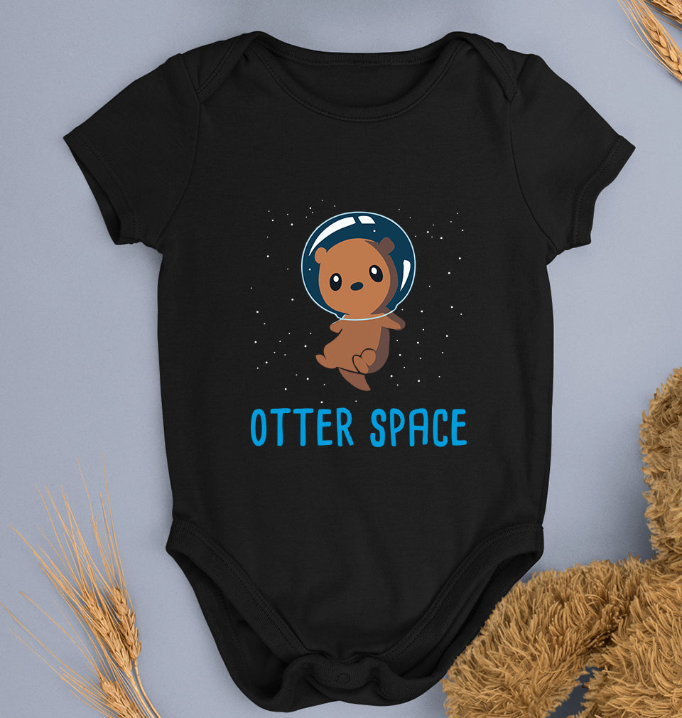 Space Kids Romper For Baby Boy/Girl-Black-Ektarfa.online