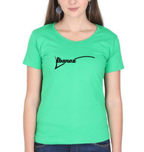 Load image into Gallery viewer, Ibanez Guitar T-Shirt for Women-Flag Green-Ektarfa.online
