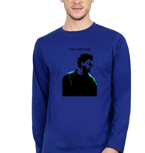 The Weeknd Full Sleeves T-Shirt for Men-Royal blue-Ektarfa.online