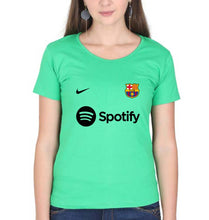 Load image into Gallery viewer, Barcelona 2022-23 T-Shirt for Women-Flag Green-Ektarfa.online

