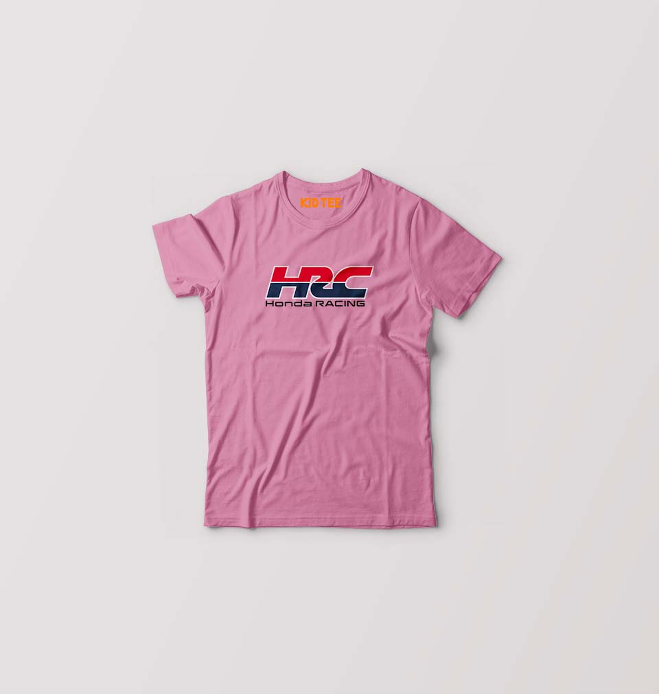 Honda Racing Kids T-Shirt for Boy/Girl-Pink-Ektarfa.online