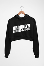 Load image into Gallery viewer, Brooklyn Nine-Nine Crop HOODIE FOR WOMEN-Black-Ektarfa.online
