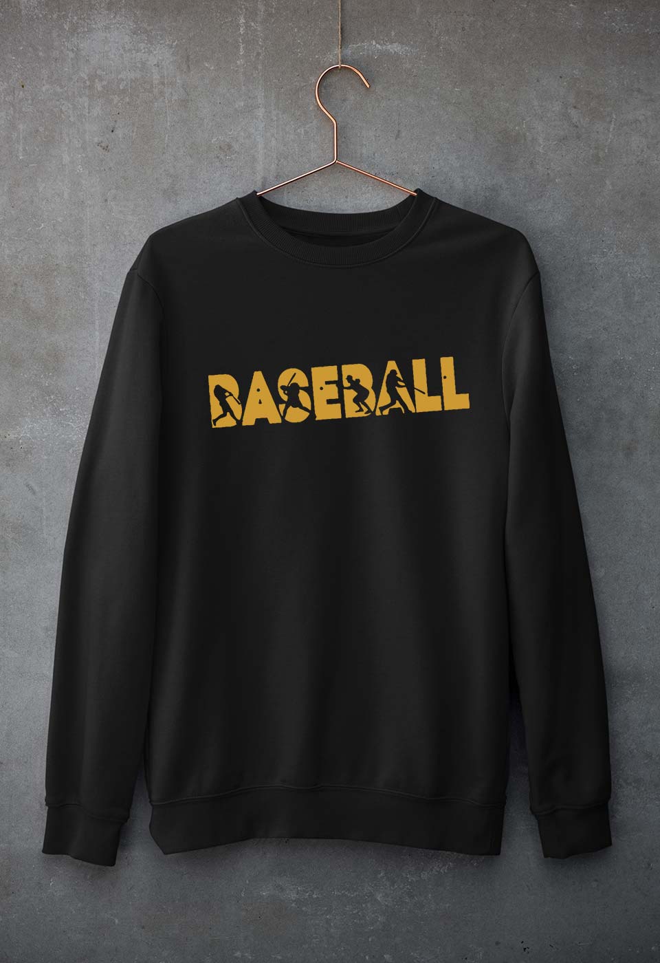 Baseball Unisex Sweatshirt for Men/Women-Black-Ektarfa.online