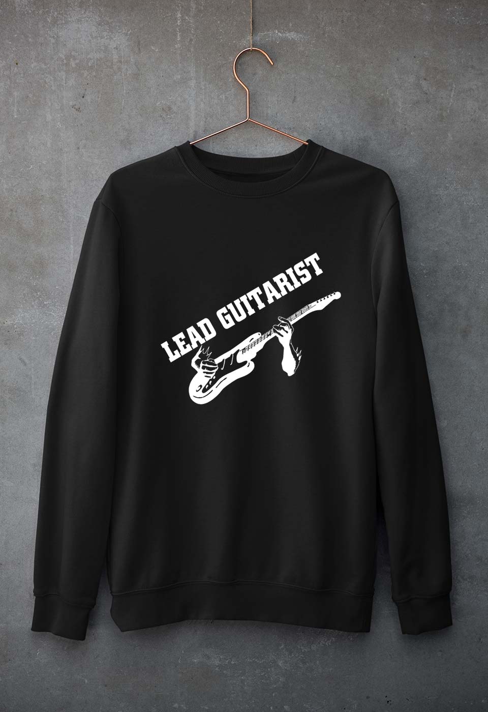 Guitarist Unisex Sweatshirt for Men/Women-Black-Ektarfa.online