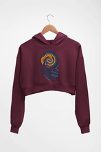 Load image into Gallery viewer, Vincent van Gogh Crop HOODIE FOR WOMEN-Maroon-Ektarfa.online

