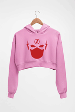 Load image into Gallery viewer, Flash Superhero Crop HOODIE FOR WOMEN-Light Baby Pink-Ektarfa.online
