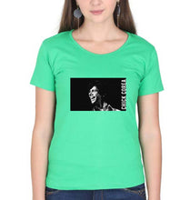 Load image into Gallery viewer, Chick Corea T-Shirt for Women-Flag Green-Ektarfa.online
