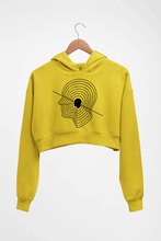 Load image into Gallery viewer, Nine Inch Nails Crop HOODIE FOR WOMEN-Mustard Yellow-Ektarfa.online
