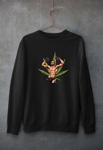 Nate Diaz UFC Weed Unisex Sweatshirt for Men/Women-Black-Ektarfa.online
