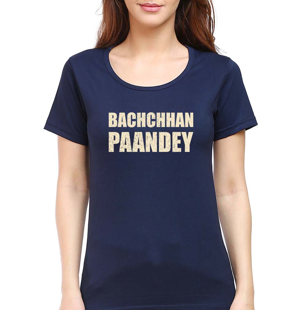 Bachchan Pandey T-Shirt for Women-Navy Blue-Ektarfa.online