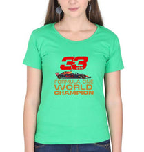 Load image into Gallery viewer, Max Verstappen F1 World Championship T-Shirt for Women-Flag Green-Ektarfa.online
