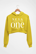 Load image into Gallery viewer, Nexa-one Limited Crop HOODIE FOR WOMEN-Mustard Yellow-Ektarfa.online
