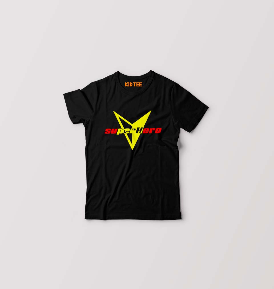 Super Hero Kids T-Shirt for Boy/Girl-Black-Ektarfa.online