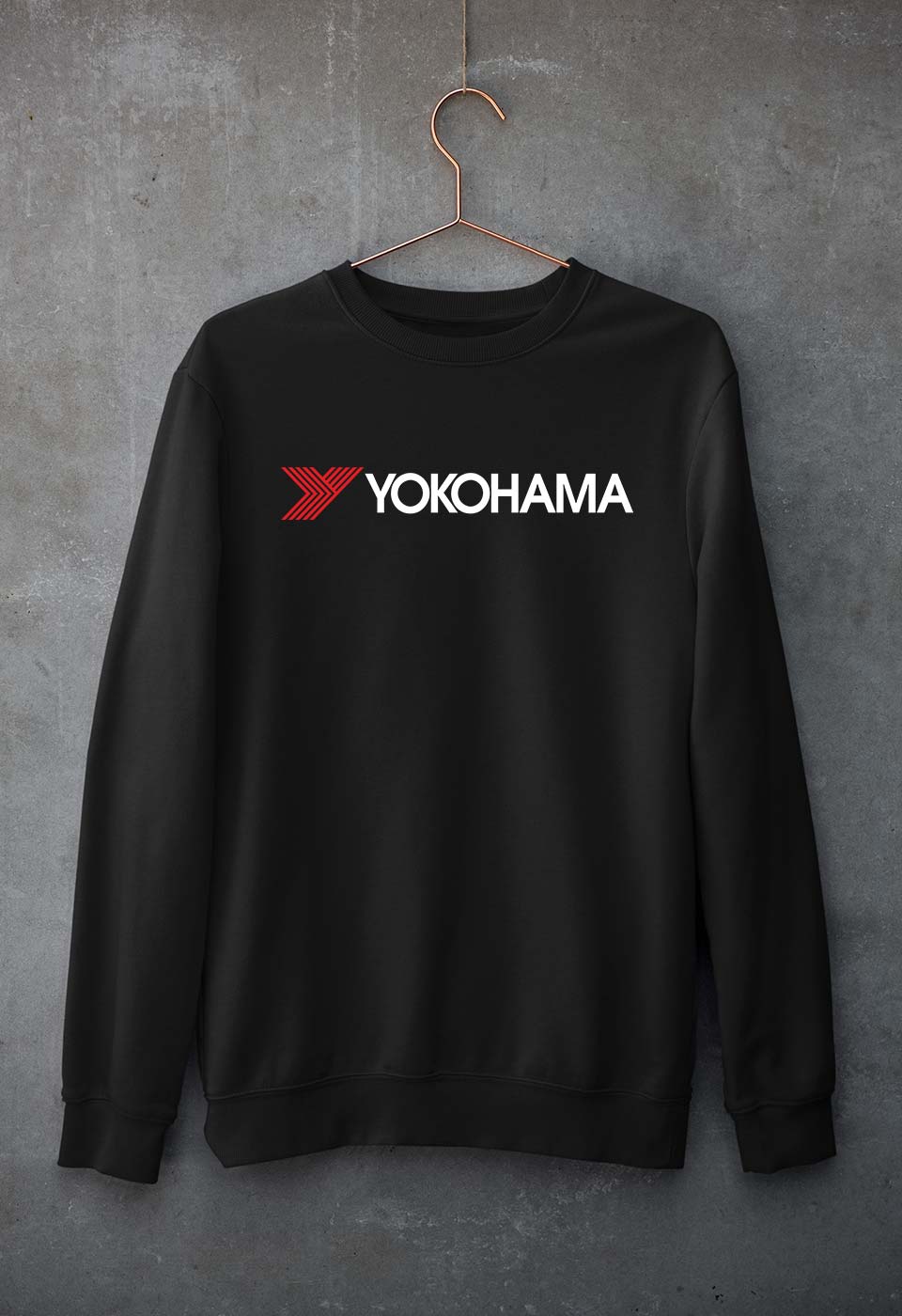 Yokohama Unisex Sweatshirt for Men/Women-Black-Ektarfa.online
