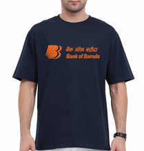 Load image into Gallery viewer, Bank of Baroda Oversized T-Shirt for Men-Navy Blue-Ektarfa.online
