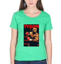 Load image into Gallery viewer, Mike Tyson T-Shirt for Women-Flag Green-Ektarfa.online
