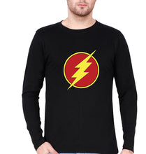 Load image into Gallery viewer, Flash Superhero Full Sleeves T-Shirt for Men-Black-Ektarfa.online

