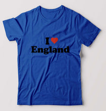 Load image into Gallery viewer, I Love England T-Shirt for Men-Royal Blue-Ektarfa.online
