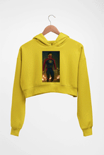 Load image into Gallery viewer, Minnal Murali Crop HOODIE FOR WOMEN-Mustard Yellow-Ektarfa.online
