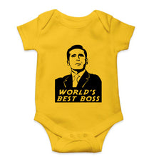 Load image into Gallery viewer, Michael Scott Best Boss Kids Romper For Baby Boy/Girl-Yellow-Ektarfa.online
