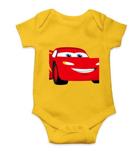 Lightning McQueen Kids Romper For Baby Boy/Girl-Yellow-Ektarfa.online