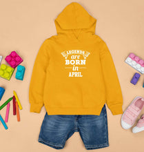 Load image into Gallery viewer, Legends are Born in April Kids Hoodie for Boy/Girl-1-2 Years(24 Inches)-Mustard Yellow-Ektarfa.online
