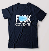 Load image into Gallery viewer, Covid 19 T-Shirt for Men-Navy Blue-Ektarfa.online

