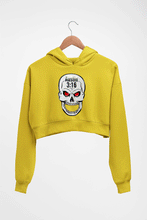Load image into Gallery viewer, Stone Cold Steve Austin (WWE) Crop HOODIE FOR WOMEN-Mustard Yellow-Ektarfa.online
