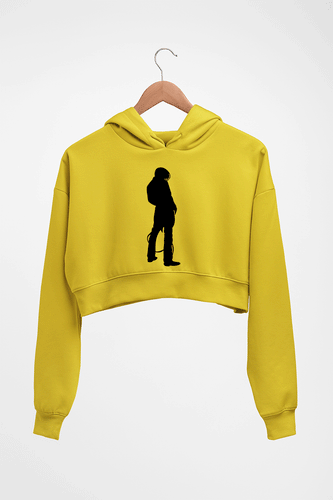 Lori yagami Crop HOODIE FOR WOMEN-Mustard Yellow-Ektarfa.online