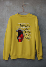 Load image into Gallery viewer, Attack on Titan Unisex Sweatshirt for Men/Women-Mustard Yellow-Ektarfa.online
