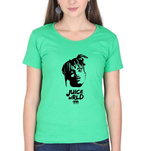 Juice WRLD T-Shirt for Women-Flag Green-Ektarfa.online
