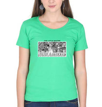 Load image into Gallery viewer, Sunil Gavaskar T-Shirt for Women-Flag Green-Ektarfa.online
