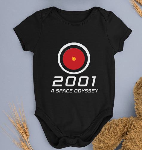 A Space Odyssey Kids Romper For Baby Boy/Girl-Black-Ektarfa.online