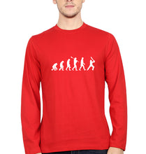 Load image into Gallery viewer, CRICKET Evolution Full Sleeves T-Shirt for Men-Red-Ektarfa.online
